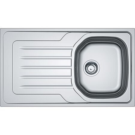 Franke Onda LINE OLX 611 Çelik Evye, Tek Gözlü, Sağ Damlalıklı, İnox - 1