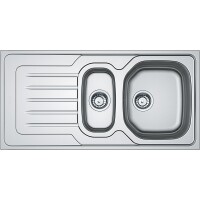 Franke Onda LINE OLX 651 Çelik Evye, 1.5 Gözlü, Sağ Damlalıklı, İnox - 1