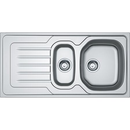 Franke Onda LINE OLX 651 Çelik Evye, 1.5 Gözlü, Sağ Damlalıklı, İnox - 1