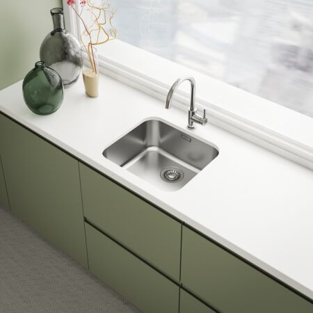 Franke Smart SRX 110-45 Tek Gözlü, Paslanmaz Çelik, İnox Renk, Tezgah Altı - 2