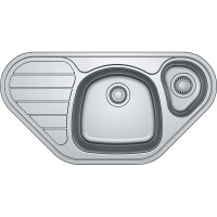 Franke Spark SKX 651-E Çelik Köşe Evye, 1.5 Gözlü, Damlalıklı - FRANKE