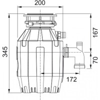 Franke TE-50 Çöp Öğütücü, 1/2 Beygir Gücü - 2