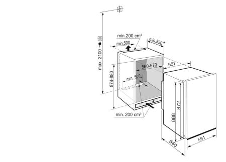 LIEBHERR DRf 3901 Ankastre Tezgah Altı Buzdolabı - 4