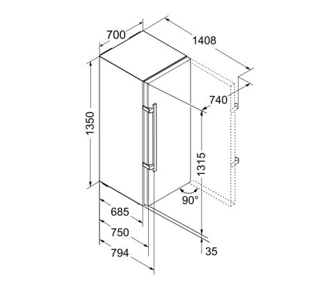 LIEBHERR GN 3835 Beyaz NoFrost Dondurucu - 8