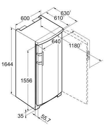 LIEBHERR GNP 2713 Beyaz NoFrost Dondurucu - 3