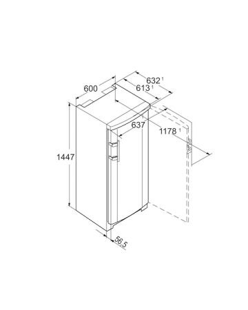 LIEBHERR GP 2433 Beyaz SmartFrost Dondurucu - 4