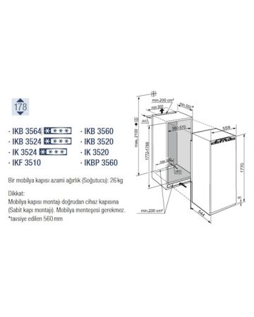 LIEBHERR IKB 3560 Ankastre Buzdolabı - 3