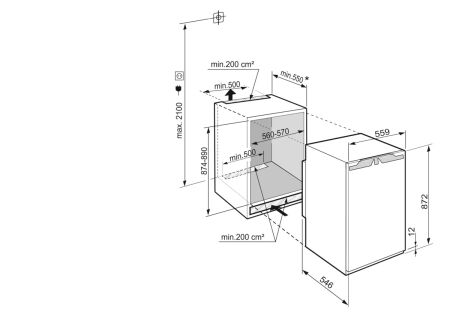 LIEBHERR IRe 3921 Ankastre Tezgah Altı Buzdolabı - 4
