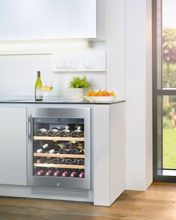 LIEBHERR UWKes 1752 Paslanmaz Çelik Çerçeveli Ankastre Şarap Dolabı - 4