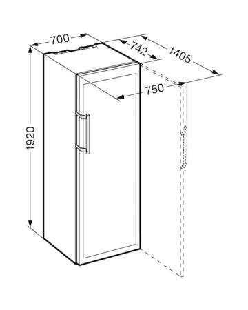 LIEBHERR WKt 5552 Solo Kahverengi Şarap Dolabı - 2