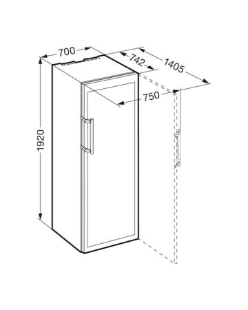 LIEBHERR WTes 5872 Solo Paslanmaz Çelik Şarap Dolabı - 6