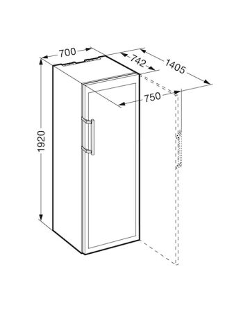 LIEBHERR WTes 5972 Solo Paslanmaz Çelik Şarap Dolabı - 7