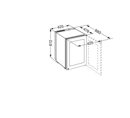 Liebherr Zkes 453 Humidor Nem Sabitleyici Puro Muhafaza Dolabı - 9