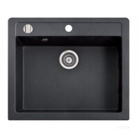 Marmorin BARIO 590 Metalik Siyah P_Z_010_10_0590_030512 Granit Evye 1 Gözlü Damlalıksız - Marmorin