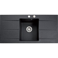 Marmorin BARIO 995 Metalik Siyah P_Z_010_14_0995_030512 Granit Evye 1 Gözlü 2 Damlalıklı - Marmorin