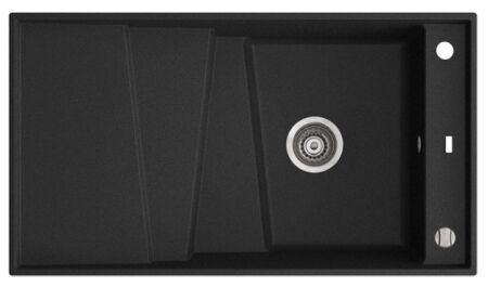 Marmorin BATEA 890 Metalik Siyah P_Z_011_11_0890_030512 Granit Evye 1 Gözlü Damlalıksız - 1