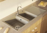 Marmorin CIRE 1000 Metalik Siyah P_Z_016_21_1000_b68052 Granit Evye 2 Gözlü Damlalıklı - Marmorin (1)