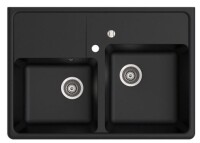 Marmorin EWIT 895 Metalik Siyah P_Z_029_20_0895_9f4652 Granit Evye 2 Gözlü Damlalıksız - Marmorin