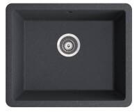 Marmorin FADO 560 Metalik Siyah P_Z_030_10_0560_5c92a2 Granit Eviye 1 Gözlü Damlalıksız - Marmorin