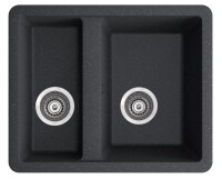 Marmorin FADO 560 Metalik Siyah P_Z_030_50_0560_df4fc2 Evye 1,5 Gözlü Damlalıksız - Marmorin