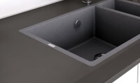 Marmorin LANDO 720 Metalik Siyah P_Z_049_50_0720_366572 Granit Evye 1,5 Gözlü Damlalıksız - 2
