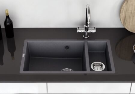 Marmorin LANDO 720 Metalik Siyah P_Z_049_50_0720_366572 Granit Evye 1,5 Gözlü Damlalıksız - 4