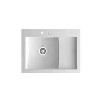 Marmorin NERO 800 Metalik Siyah P_Z_060_11_0800_350343 Granit Evye 1 Gözlü Damlalıklı - Marmorin