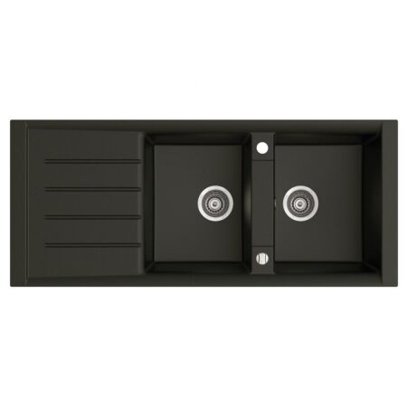 Marmorin PROFIR 1160 Metalik Siyah P_Z_071_21_1116_75ac82 Granit Evye 2 Gözlü Damlalıklı - 1