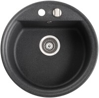 Marmorin TANAT 500 Metalik Siyah P_Z_080_80_0500_910032 Granit Evye 1 Gözlü Damlalıksız - Marmorin