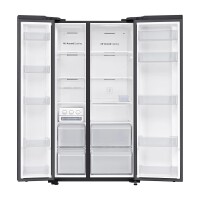 Samsung RS62R50012C/TR Gardırop Tipi (2 Kapılı) No-Frost Siyah Cam Buzdolabı - Samsung (1)