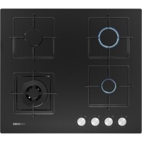 Siemens EN6C6HO12O iQ100 Ankastre Siyah Cam Gazlı Ocak - Siemens