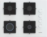 SIEMENS EO7C2PO12O iQ300 Ankastre Beyaz Cam Gazlı Ocak - 1