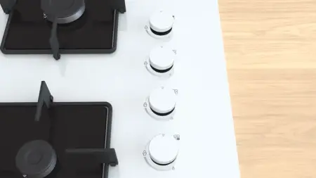 SIEMENS EO7C2PO12O iQ300 Ankastre Beyaz Cam Gazlı Ocak - 3