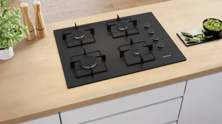 SIEMENS EO7C6PP30O iQ300 Ankastre Siyah Cam Gazlı Ocak - 3