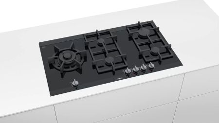 SIEMENS ER9A6SB70 90cm Ankastre Cam Seramik Üzeri Siyah Gazlı Ocak - 7