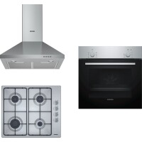 Siemens HB010FBR1T-EB6C5PB82O-LC64PCC50T Çelik Plus Ankastre Set - Siemens