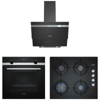 Siemens HB134FES1T-EO6C6PB11O-LC65KAJ60T Prime Siyah Ankastre Set 4 (60 Cm Ocaklı) - Siemens