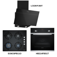 Siemens HB214FBS1T-EO6C6PB11O-LC63KPJ60T Prime Siyah Ankastre Set 4 (60 Cm Ocaklı) - Siemens