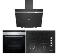 Siemens HB134FES1T-EO7C6PO12O-LC65KA670T Prime Siyah Ankastre Set 4 (67 Cm Ocaklı) - Siemens