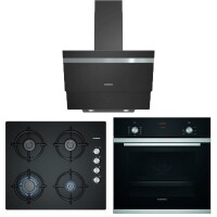 Siemens HB214FBS0T-EO6C6PB11O-LC65KAJ60T Prime Siyah Ankastre Set 3 (60 Cm Ocaklı) - Siemens