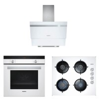 Siemens HB234FEW0T-EO6C2PB11O-LC65KA270T Elite Beyaz Ankastre Set 2 (60 Cm Ocaklı) - Siemens