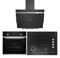 Siemens HB237JES0T-EO7C6PO12O-LC65KAJ60T Prime Siyah Ankastre Set 2 (67 cm Ocaklı) - Siemens