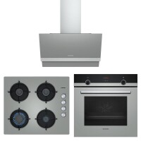 Siemens HB514FBH0T-EO7C8PO12O-LC65KAJ70T Titanium Gri Ankastre Set 1 (67 Cm Ocaklı) - Siemens