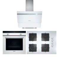 Siemens HI133FEW0T-EO7C2PO12O-LC65KA270T Buhar Destekli Beyaz Ankastre Set - Siemens