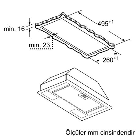 SIEMENS LB53NAA30 iQ100 53 Cm, Ankastre Davlumbaz - 6