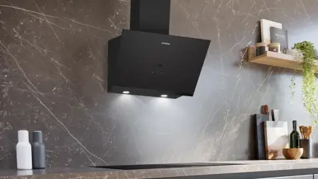 SIEMENS LC67KPJ30T iQ500 60 cm Duvar Tipi Siyah Cam Davlumbaz - 2