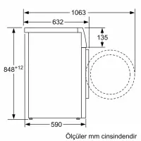 SIEMENS WG42K2ZXTR IQ500 9 KG 1200 Devir Çamaşır Makinesi - 1