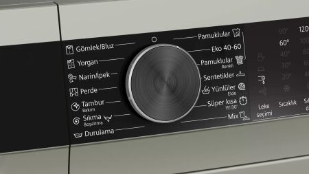 SIEMENS WG52K2ZXTR iQ500 10kg Gümüş Çamaşır Makinesi - 6