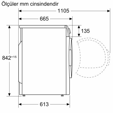 SIEMENS WQ45B2A0TR iQ700 9 Kg Çamaşır Kurutma Makinesi - 5