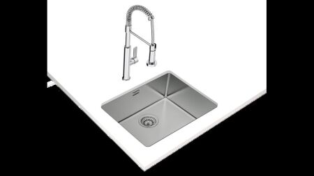 TEKA BE LINEA 50.40 RS15 Tezgahaltı 1 Göz Paslanmaz Çelik Eviye - 1